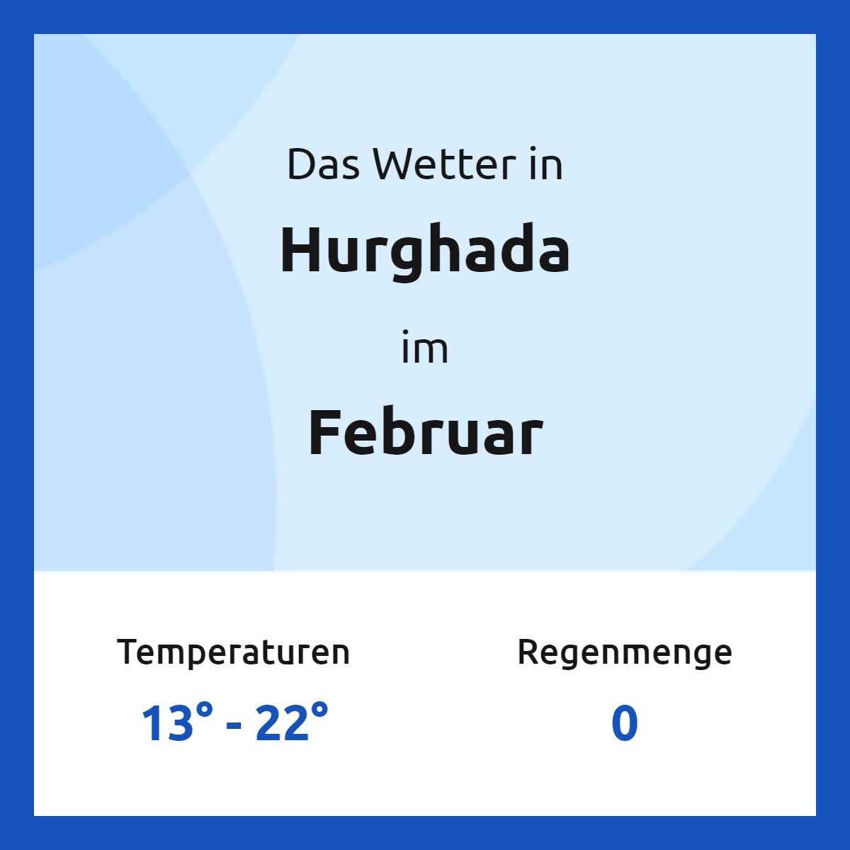 Hurghada Wetter im Februar 2025