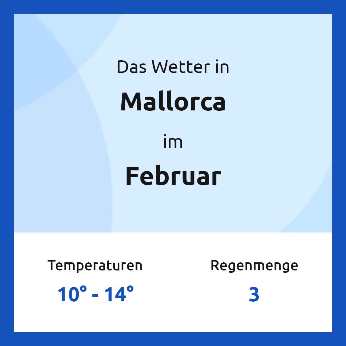 Mallorca Wetter im Februar 2025