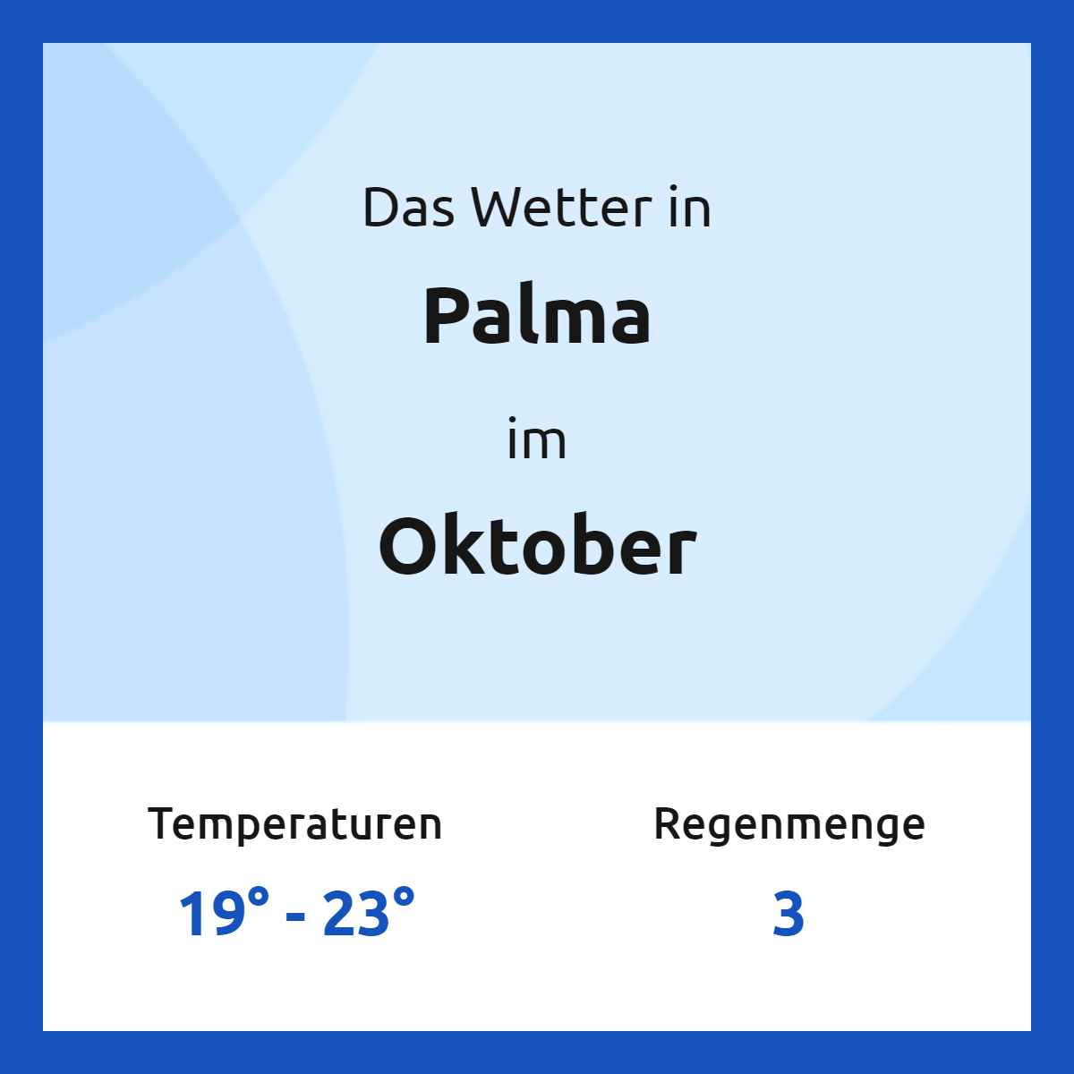 Palma Wetter im Oktober 2024 Palma 14Tage